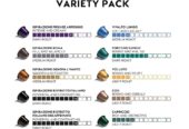 Nespresso 100 capsules mixtes espresso : Roma, Decaffeinato Intenso, Volluto, Capriccio, Livanto, Ristretto, Arpeggio, Ciso, Fortissio, Vivalto