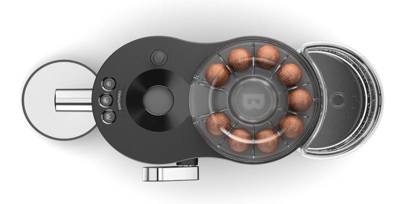 OPERATION Zéro déchets 🚯 CoffeeB by café royal Globe, machine à café spécialement conçues pour l&rsquo;utilisation de Coffee Balls, 1.3L, Noire