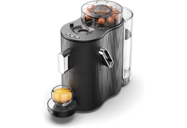 OPERATION Zéro déchets 🚯 CoffeeB by café royal Globe, machine à café spécialement conçues pour l&rsquo;utilisation de Coffee Balls, 1.3L, Noire