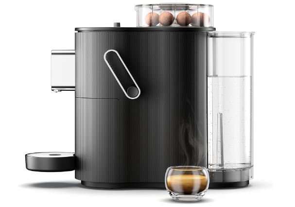 OPERATION Zéro déchets 🚯 CoffeeB by café royal Globe, machine à café spécialement conçues pour l&rsquo;utilisation de Coffee Balls, 1.3L, Noire