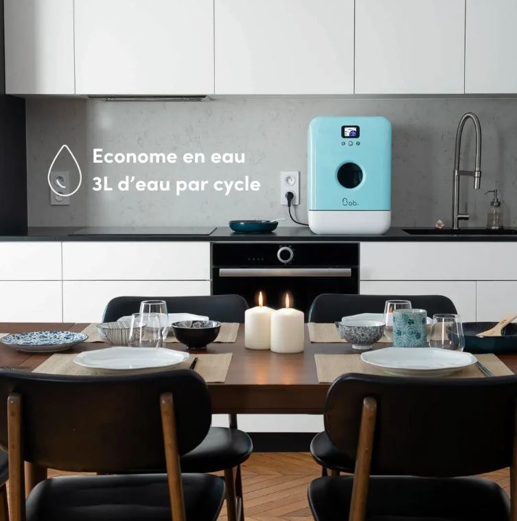 Bob lave-vaisselle éco-compact | Made in France | Edition Bleu