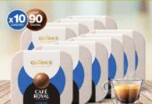 90 Coffee Balls Lungo – Boules de café haut de gamme 100% compostable – Spécialement conçues pour l&rsquo;utilisation de la machine à café CoffeB by Café Royal