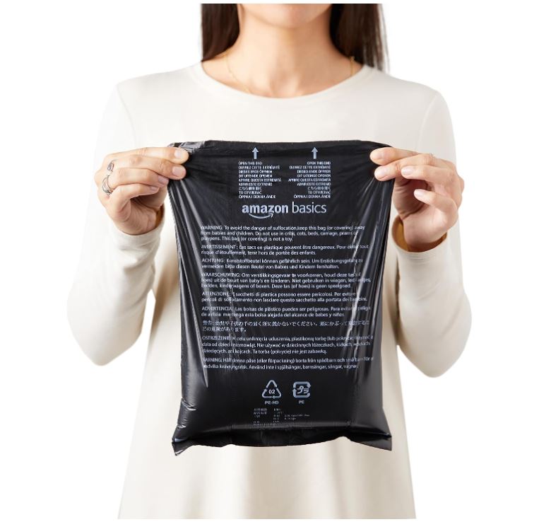 Basics sacs à déjections canines avec distributeur et clip pour laisse, 300 pièces, 15 unités, lot de 20, Sans parfum