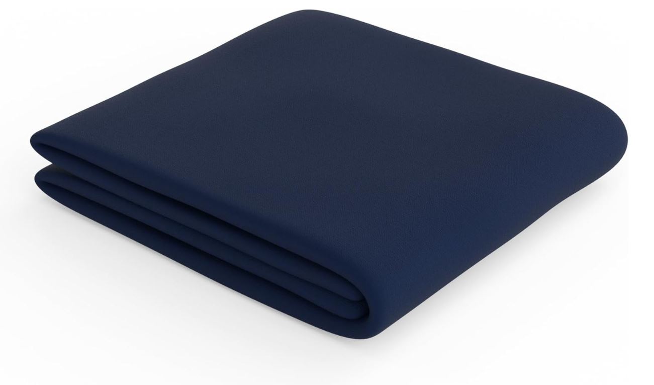 Drap-housse en microfibre Bleu marine 160 x 200 x 30 cm