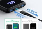 INIU Batterie Externe, 22.5W 10000mAh Power Bank, Batterie Portable USB C Input & Output PD3.0 QC4.0 Charge Rapide Power Bank Compatible avec iPhone 15 14 13 12 Pro Max Mini Plus Samsung iPad Pro etc