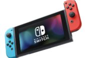 Nintendo Console Switch avec Joy-Con bleu néon et rouge néon