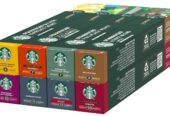 STARBUCKS Pack Variété 8 Goûts différents by Nespresso, Capsules de Café 8 x 10 (80 Capsules)