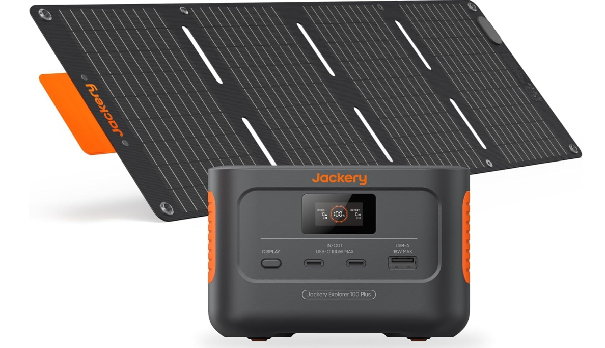 Mini Station Électrique Portable Jackery Explorer 100 Plus + Panneau Solaire 40W
