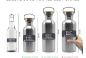 Bambaw Gourde 500 ml | Gourde écologique | Gourde inox non-isotherme | Gourde sport | Gourde acier inoxydable | Gourde sans BPA | Bouteille inox | Bouteille sans BPA | Gourde Infusion Inox